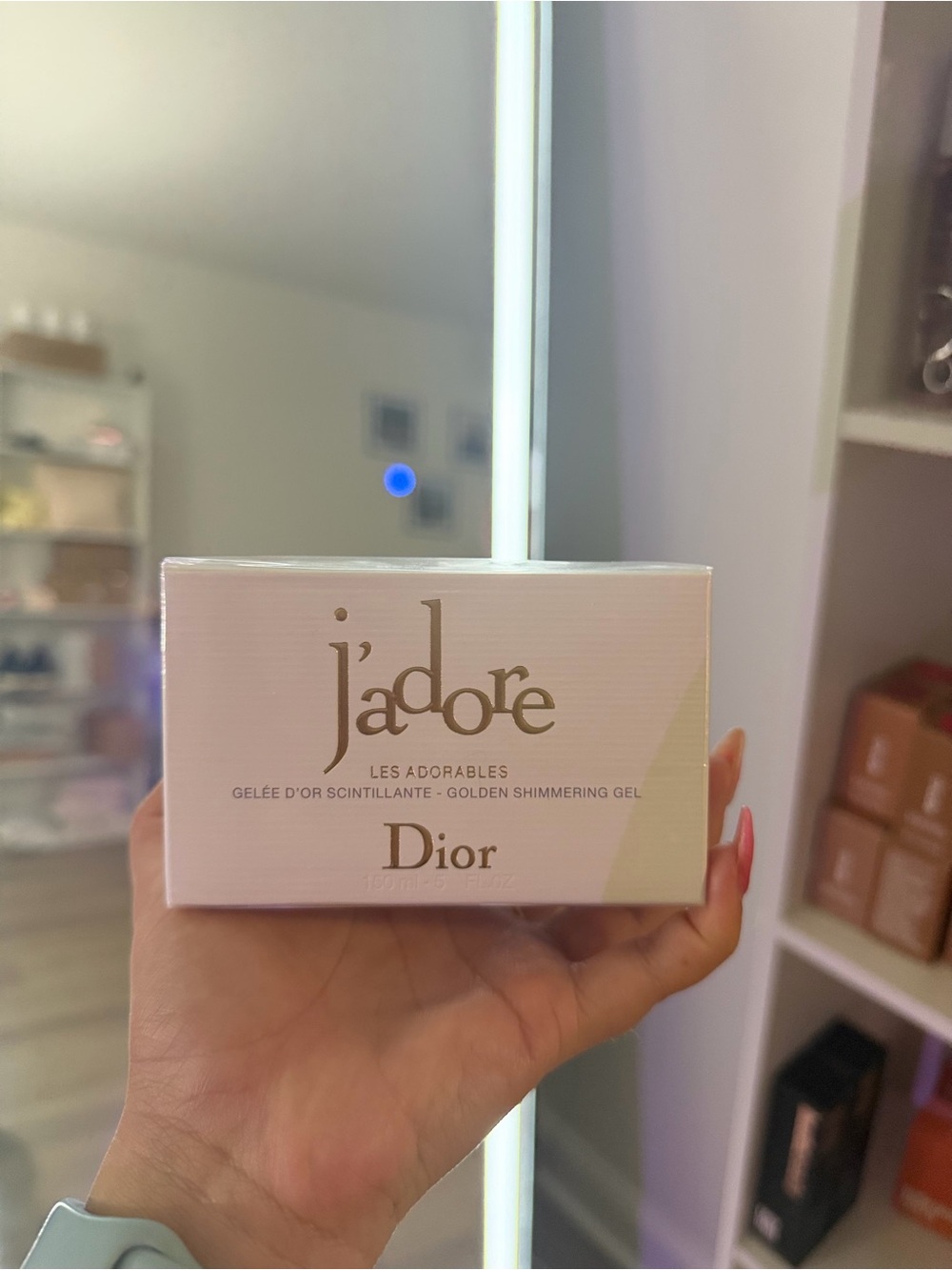 Dior J'adore Golden Shimmering Gel - Soft Pink & Gold Accents